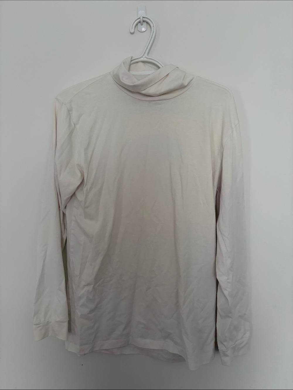 Zara Men's Long-Sleeve Turtleneck - Off-White (has a small stain on the sleeve)
